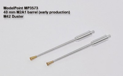 Model point 3573 40 мм M2A1 ствол (ранних серий). M42 Duster Tamiya №161 (в комплекте два ствола)