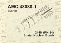 Advanced Modeling AMC 48080-1 244N (RN-24) Soviet Nuclear Bomb w/ rack 23N 1/48