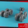 Armory ARAW72339 Rockwell B-1B Lancer wheels with weighted tires, early version Airfix, Hasegawa, ModelCollect, Revell/Monogram / universal 1/72