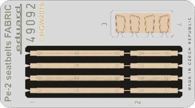 Eduard 49092 Pe-2 seatbelts FABRIC 1/48