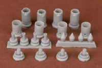 Sbs Model 72093 B-58 Hustler Seamless Engine Intakes (ITAL) 1/72