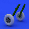 Eduard 648119 Spitfire wheels - 5 spoke, smooth tire