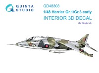 Quinta studio QD48303 Harrier Gr.1/Gr.3 Early (Kinetic) 1/48