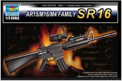 Trumpeter 01912 Американский Автомат AR15/M16/M4 SR16 1/3