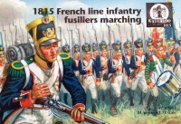 Waterloo 1815 WLAP061 1815 French Line Infantry Fuseliers marching x 24 pieces 1/72
