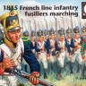 Waterloo 1815 WLAP061 1815 French Line Infantry Fuseliers marching x 24 pieces 1/72