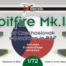 Dk Decals 72157 Spitfire Mk.I/II Czechosl. squadrons in RAF 1/72