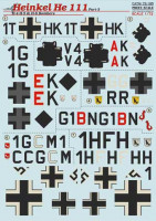 Print Scale 72-185 He-111 H-4, H-5 & H-6 bombers, Part 3 1/72