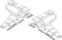 CMK 7174 Messerschmitt M 262A/ B wing flaps set for ACA 1/72