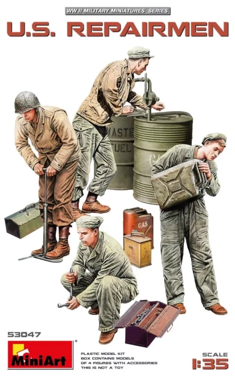 Miniart 53047 U.S. Repairmen (4 fig. & accessories) 1/35