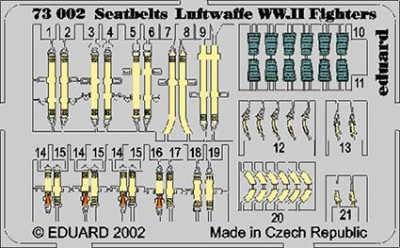 Eduard 73002 SET Seatbelts Luftwaffe WWII (172)