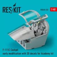 Reskit U48232 F-111C Cockpit early modification w/ 3D (ACA) 1/48