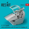 Reskit U48232 F-111C Cockpit early modification w/ 3D (ACA) 1/48