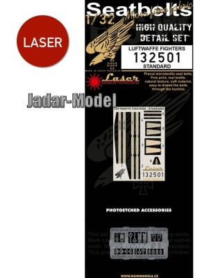 HGW 132501 Luftwaffe Fighters Seatbelts - Standart 1/32