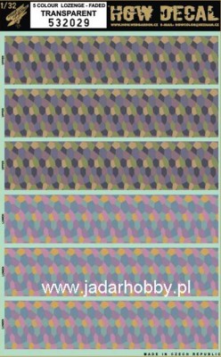 HGW 532029 5 Colour LOZENGE-FADED / Transparent декаль 1/32