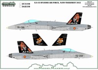 Model Maker Decals D72199 Spanish F/A-18 NATO Tiger Meet 2022 1/72