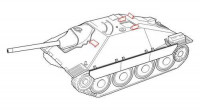 CMK B48055 Jagdpanzer 38 Hetzer Periscopes for TAM. 1/48
