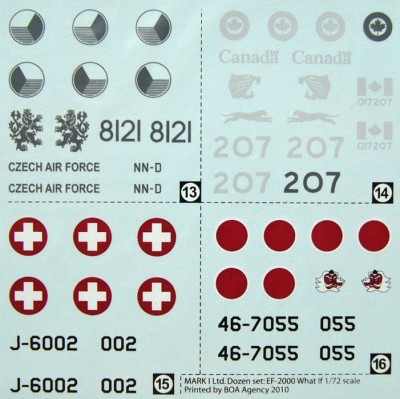 4+ Publications MKD-72009 Publ. EF-2000 Typhoon C&amp;M 'What If' (1/72 decals)
