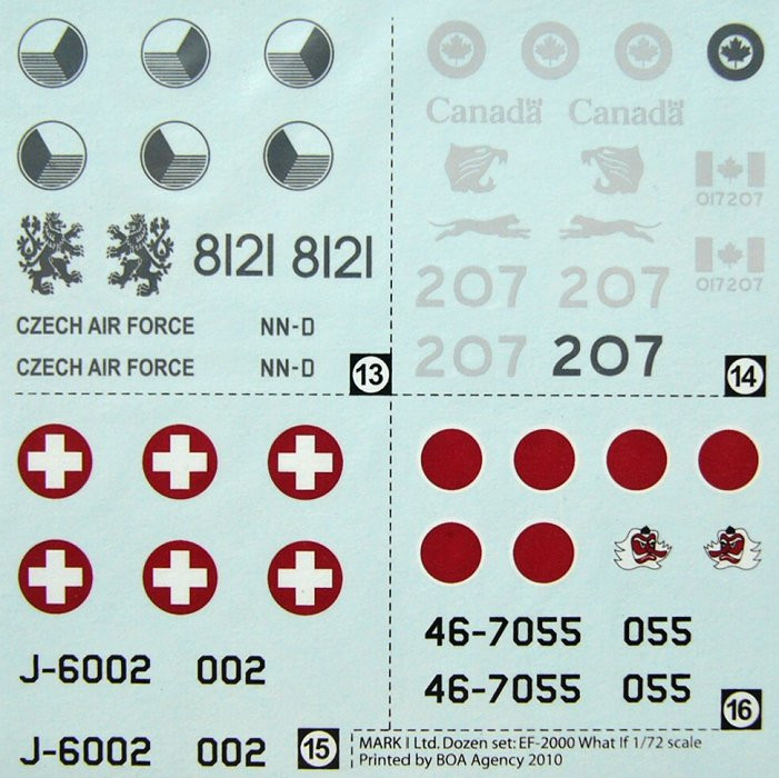 4+ Publications MKD-72009 Publ. EF-2000 Typhoon C&M 'What If' (1/72 decals)