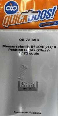 Quickboost QB72696 Bf 109F/G/K clear position lights (EDU) 1/72