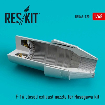 Reskit RSU48-0120 F-16 (F100-PW) closed exhaust nozzle (HAS) 1/48