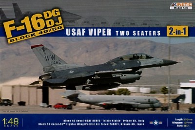 Kinetic K48005 F-16DG/DJ Block 50 Fighting Falcon (USAF &quot;Viper&quot;) 1/48
