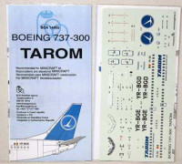 BOA Decals 14405 1/144 Decals Boeing 737-300 Tarom (MINICRAFT)