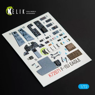 Reskit K72071 F-15J Eagle interior 3D decals (PLATZ) 1/72