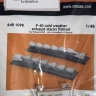 Eduard 6481098 BRASSIN P-40 cold weather exh.stacks fishtail 1/48