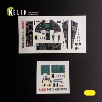 Reskit K32028 F-117A - type 2 interior 3D decal (TRUMP) 1/32