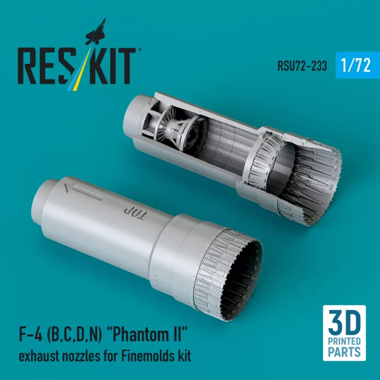 Reskit U72233 F-4 (B, C, D, N) 'Phantom II' exh.nozz. (FIN) 1/72