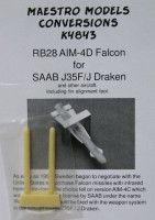 Maestro Models MMCK-4843 1/48 RB28 AIM-4D Falcon incl fin alignment tool