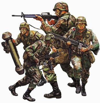 Tamiya 35133 US Modern Infantry Set 1/35