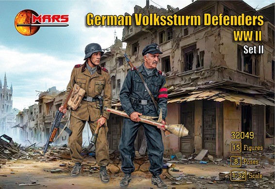 Mars MAR32049 German Volkssturm Defenders WWII set II 1/32