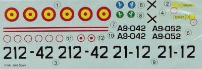 LF Model C4886 Decals F-5A Freedom Fighter over Spain 1/48