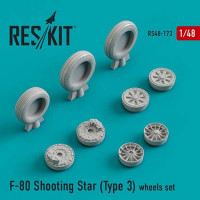 Reskit RS48-0173 F-80 Shooting Star (Type 3) wheels (HAS/MONO) 1/48