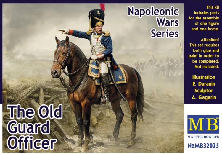 Master Box 3225 The Old Guard Officer, Napoleonic Wars Era 1/32