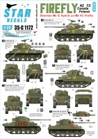 Star Decals 35-C1172 Sherman Firefly. New Zealand, Czech, Canadian and Polish Mk.IC Hybrid and Mk.VC Firefly 1/35