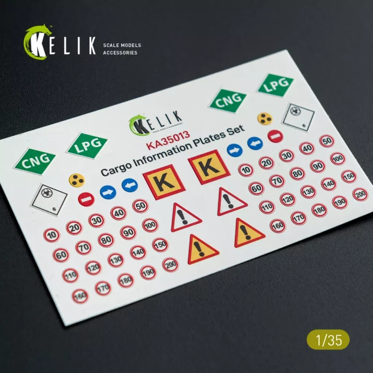 Reskit KA35013 Decals Cargo Information plates set No.2 1/35