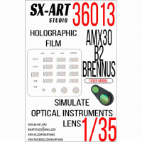 Sx Art 36013 AMX-30B2 BRENNUS (TIGER MODEL) Имитация смотровых приборов 1/35
