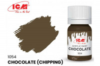 ICM C1054 Шоколадный(Chocolate (Chipping)), краска акрил, 12 мл