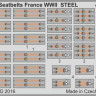 Eduard 73045 Seatbelts France WWII STEEL 1:72