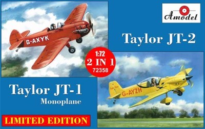 Amodel 72358 1/72 Taylor JT-1 Monoplane &amp; JT-2 (2-in-1)