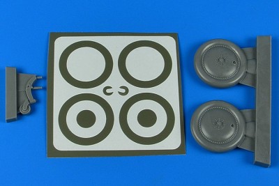 Aires 2258 K5Y Willow wheels &amp; paint masks (DOYUSHA) 1/32
