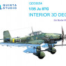 Quinta studio QD35054 Ju 87G (Border Model) 3D Декаль интерьера кабины 1/35
