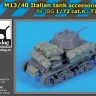 Black Dog T72160 M13/40 Italian Tank accessories set (designed to be used with IBG Models kits) 1/72
