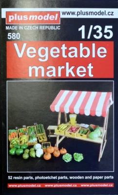 Plus model 580 Vegetable market (resin set w/ PE parts) 1/35