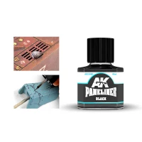 AK Interactive AK-12020 Смывка чёрная для выделения панелей и деталей 40 мл.
