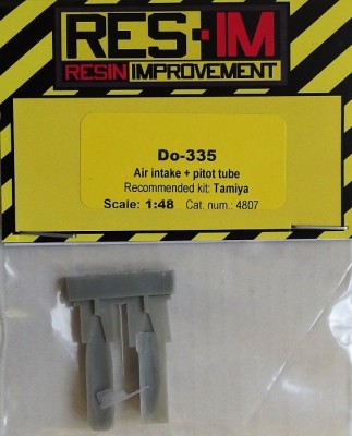 RES-IM RESIM4807 1/48 Do-335 Air intake &amp; pitot tube (TAM)