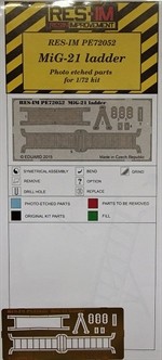 RES-IM RESIMP7252 1/72 MiG-21 ladder (PE set)